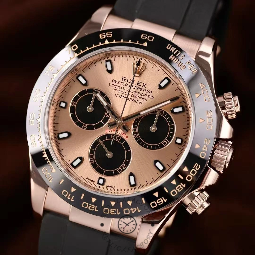 Rolex Cosmograph Daytona 116515LN Black Pink Dial 40mm Mens Replica Watch
