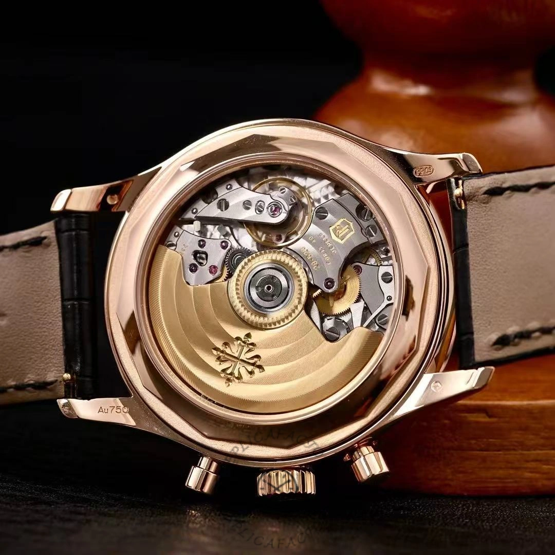 Patek Philippe Complications Annual Calendar Flyback Chrono 18k Rose Baguette Diamond 5961R-010 40.5 mm