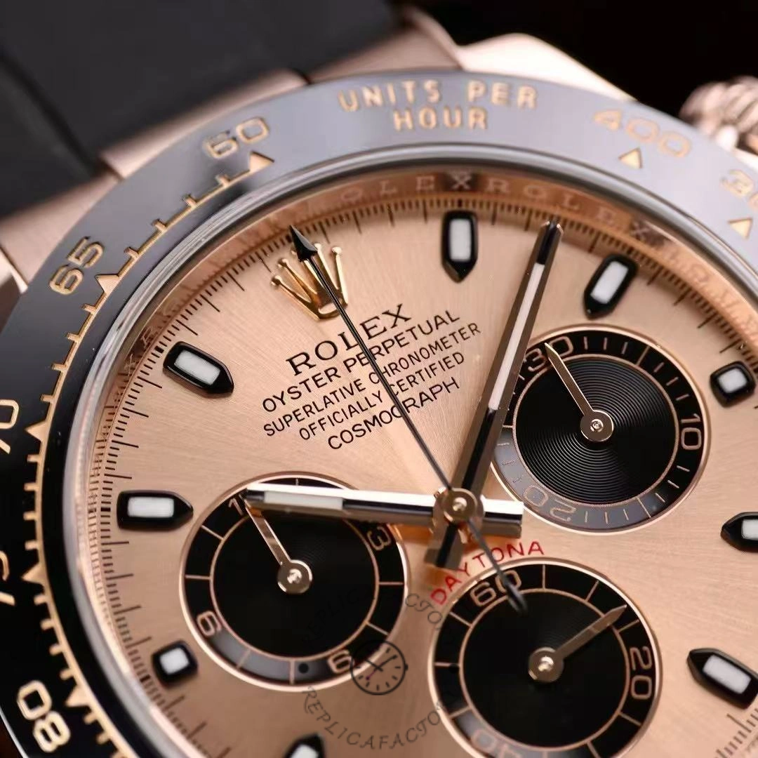 Rolex Cosmograph Daytona 116515LN Black Pink Dial 40mm Mens Replica Watch