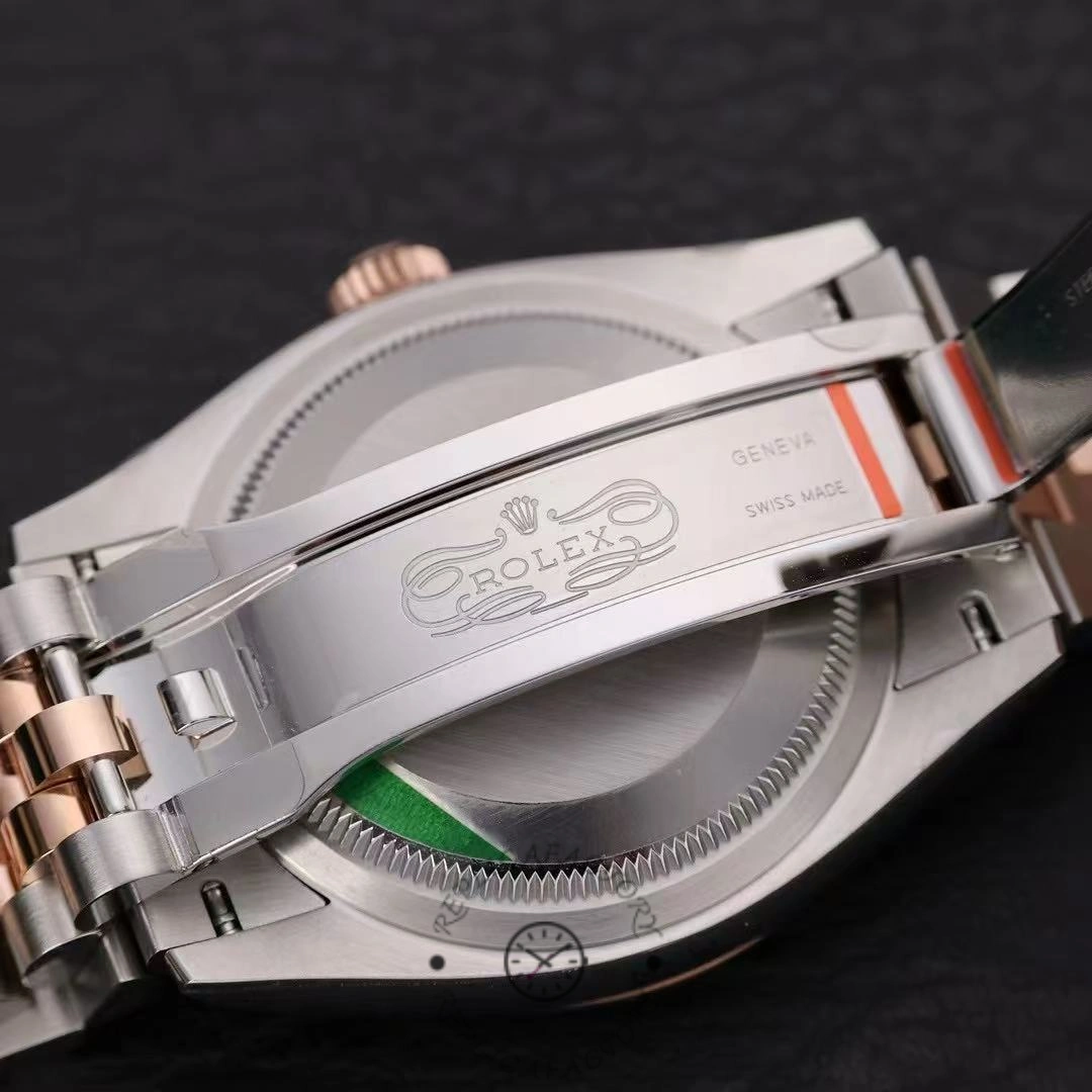 Rolex Datejust m126231 0015 36mm White Roman Steel & Rose Gold Women's Watch