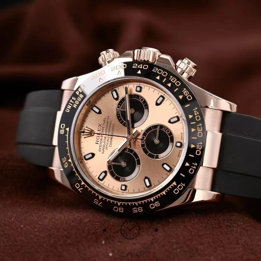 Rolex Cosmograph Daytona 116515LN Black Pink Dial 40mm Mens Replica Watch