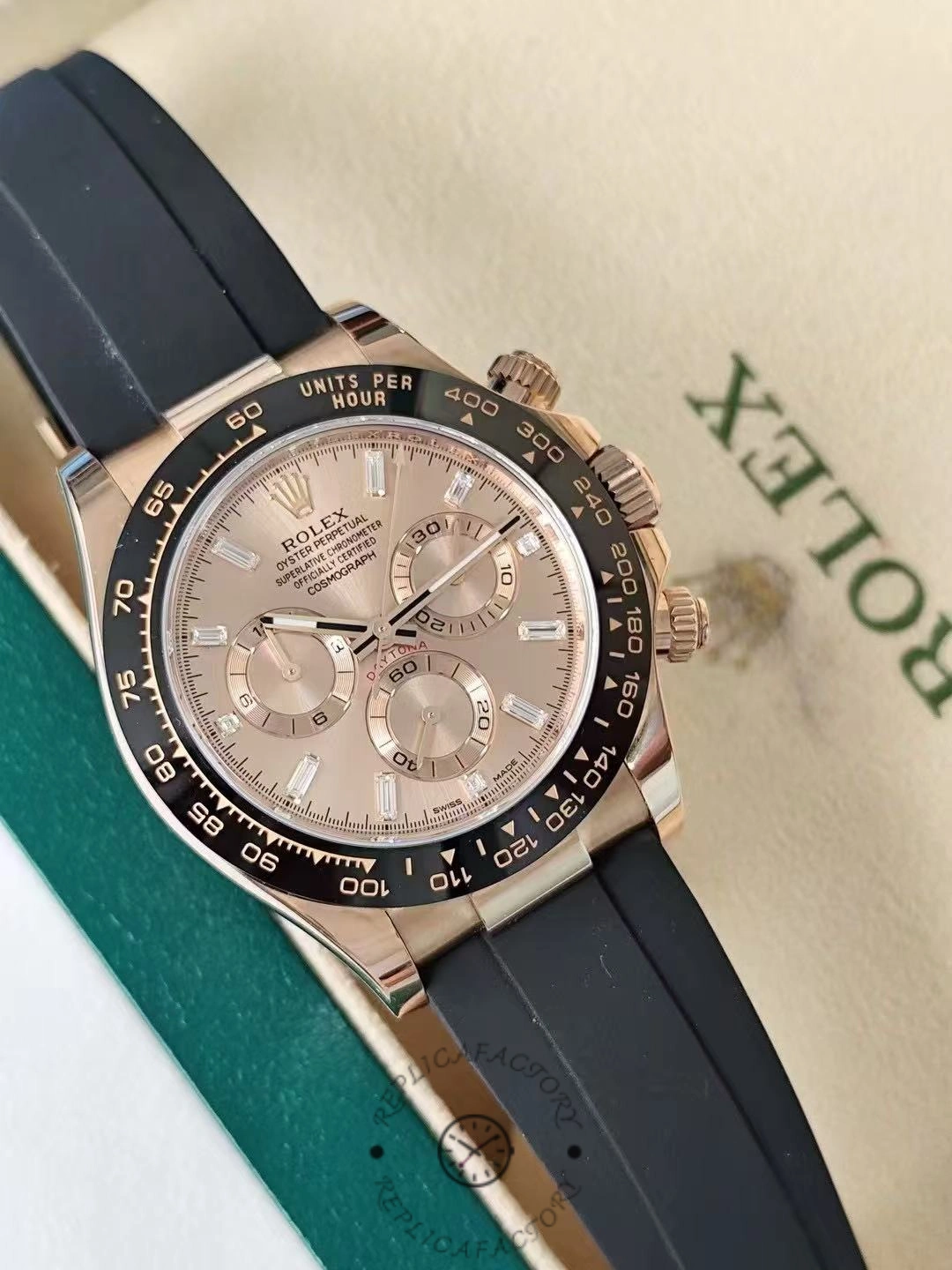 Rolex Cosmograph Daytona 116515LN Everose Gold Pink Dial 40mm Mens Replica Watch