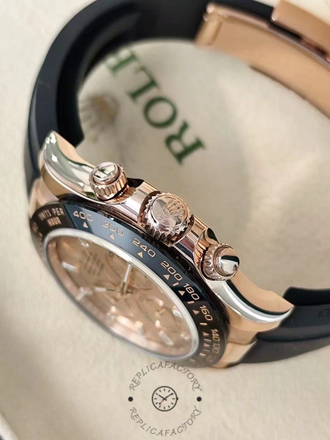 Rolex Cosmograph Daytona 116515LN Everose Gold Pink Dial 40mm Mens Replica Watch