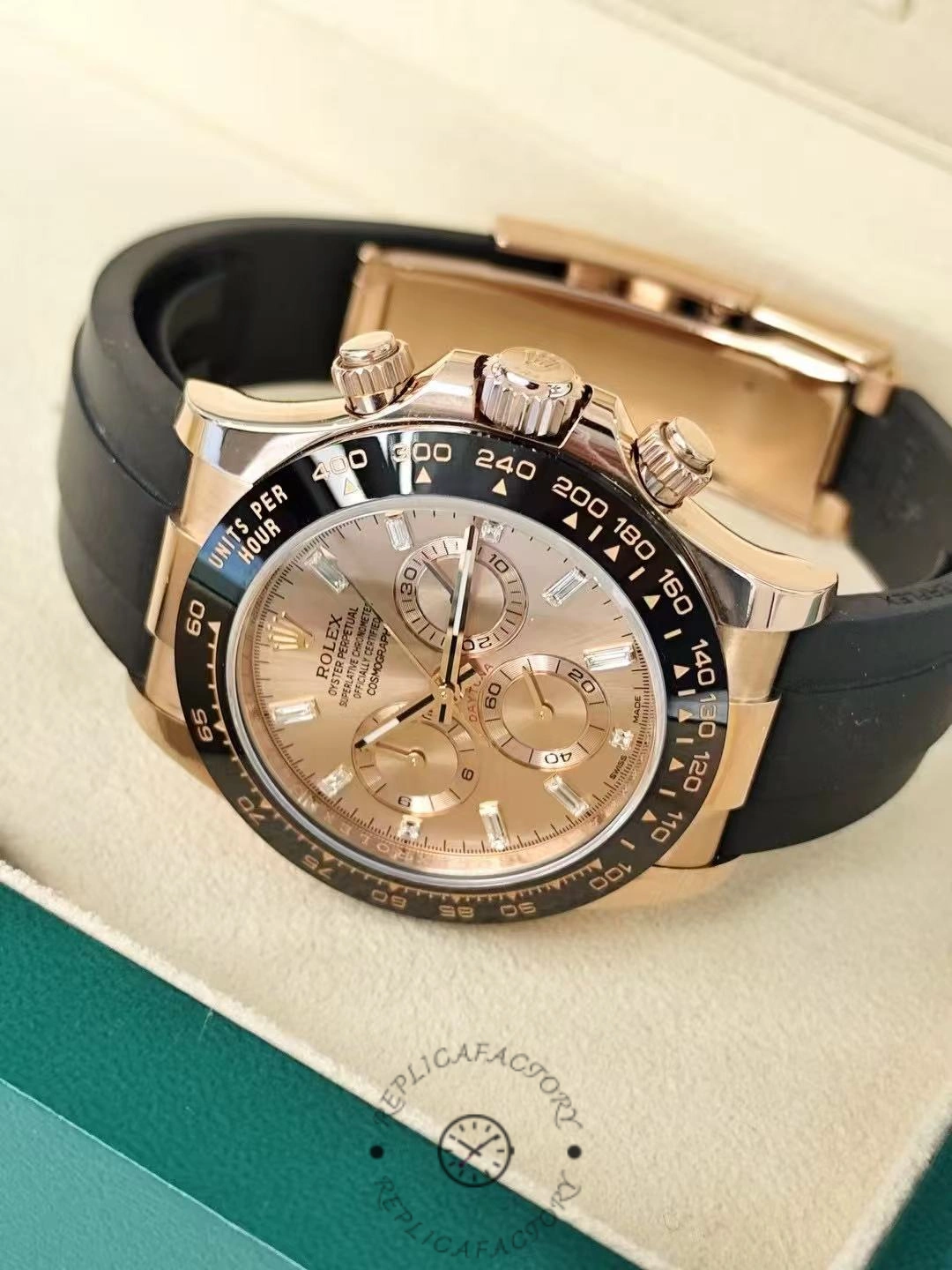 Rolex Cosmograph Daytona 116515LN Everose Gold Pink Dial 40mm Mens Replica Watch