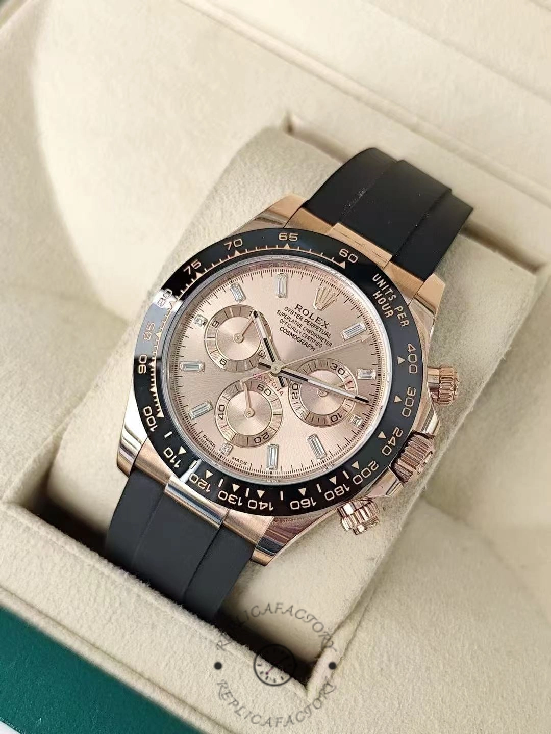 Rolex Cosmograph Daytona 116515LN Everose Gold Pink Dial 40mm Mens Replica Watch