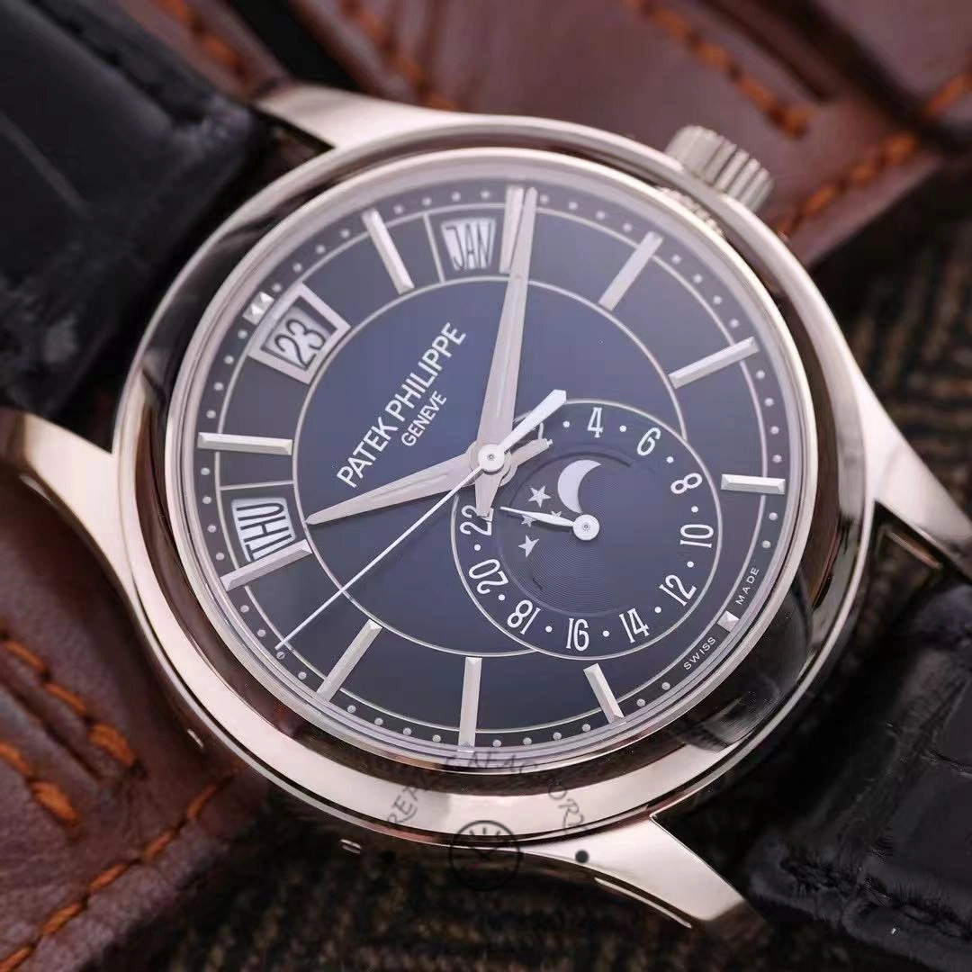 Replica Patek Philippe Complications Annual Calendar White Gold 5205G 013 40mm Mens Watch