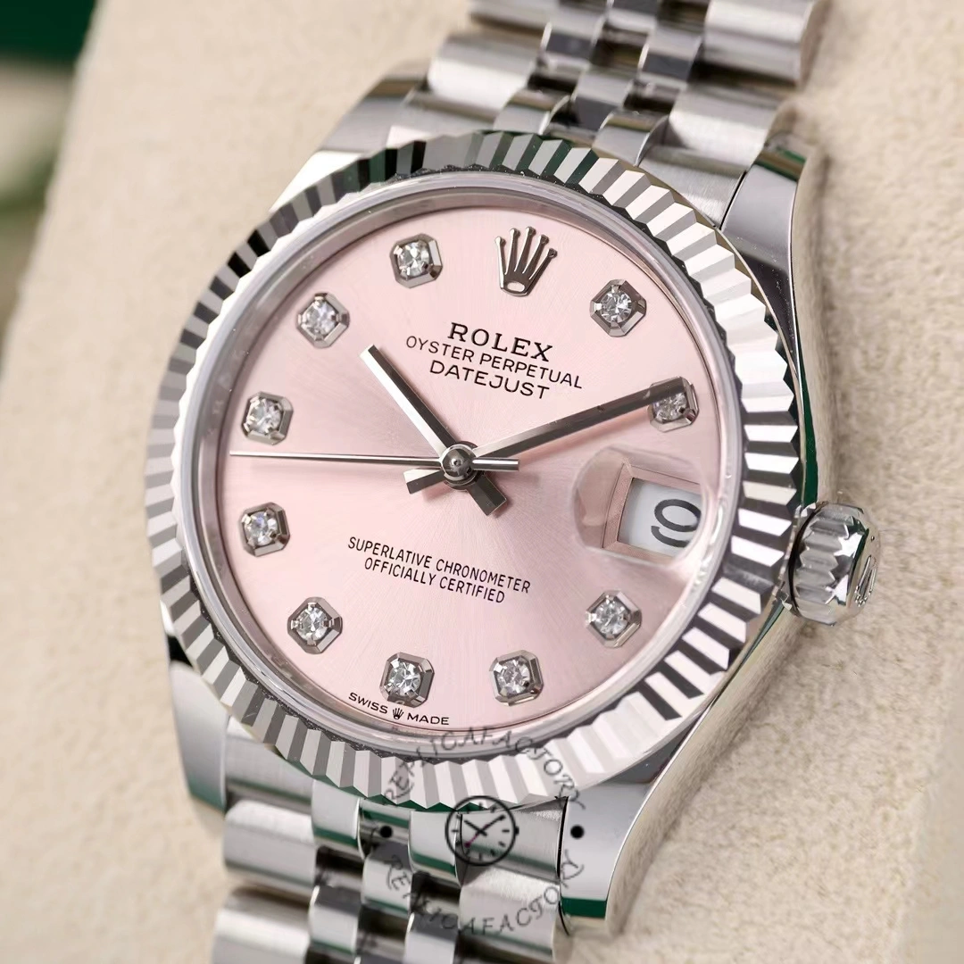 Rolex Datejust 31 Pink Dial Diamonds Jubilee 278274 0032 Women's Watch