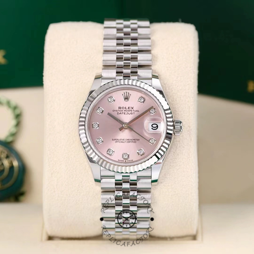 Rolex Datejust 31 Pink Dial Diamonds Jubilee 278274 0032 Women's Watch