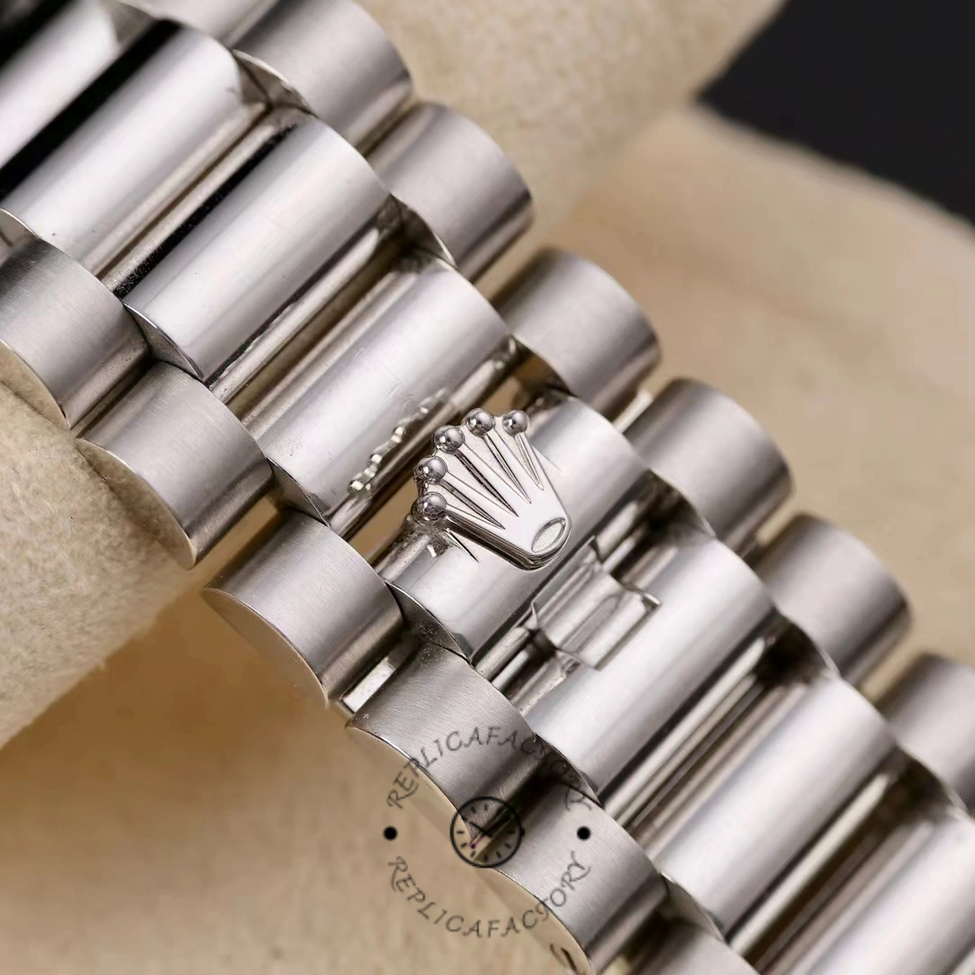 Rolex Day Date 36 Fluted Bezel Platinum Bracelet 128236 0009