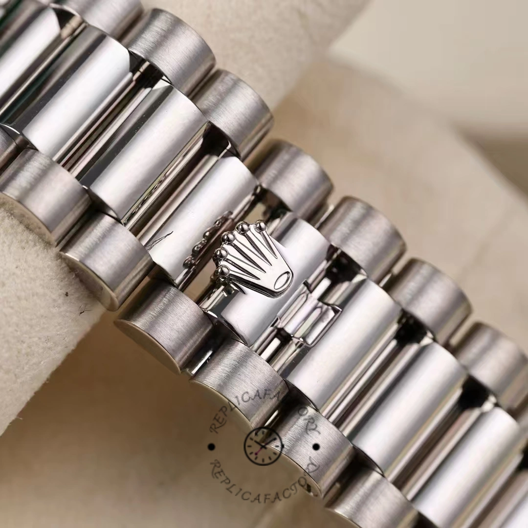 Rolex Day Date 36mm White Gold 128349RBR 0006 Pave Rainbow