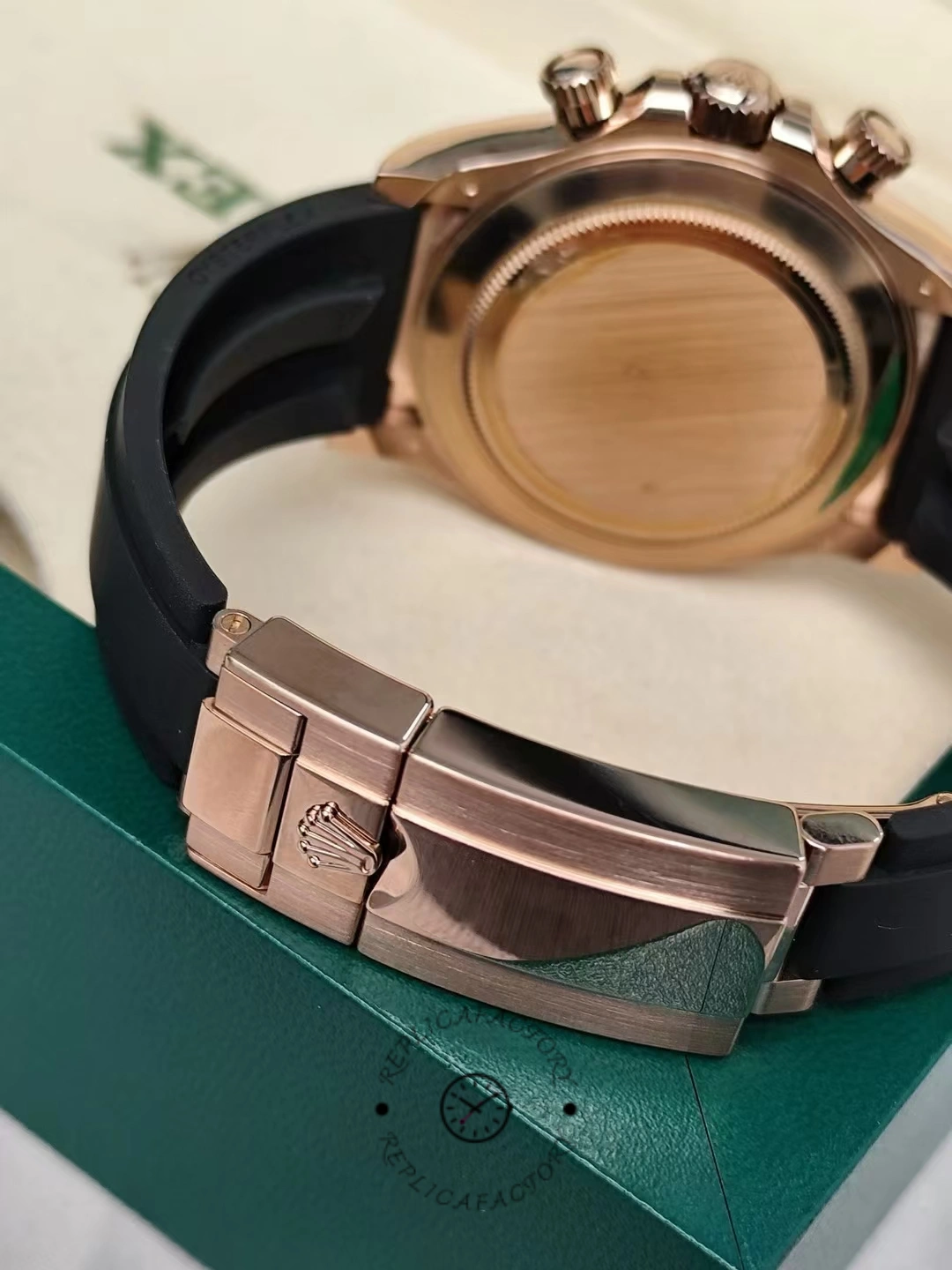 Rolex Cosmograph Daytona 116515LN Rose Gold Black Dial 40mm Mens Replica Watch