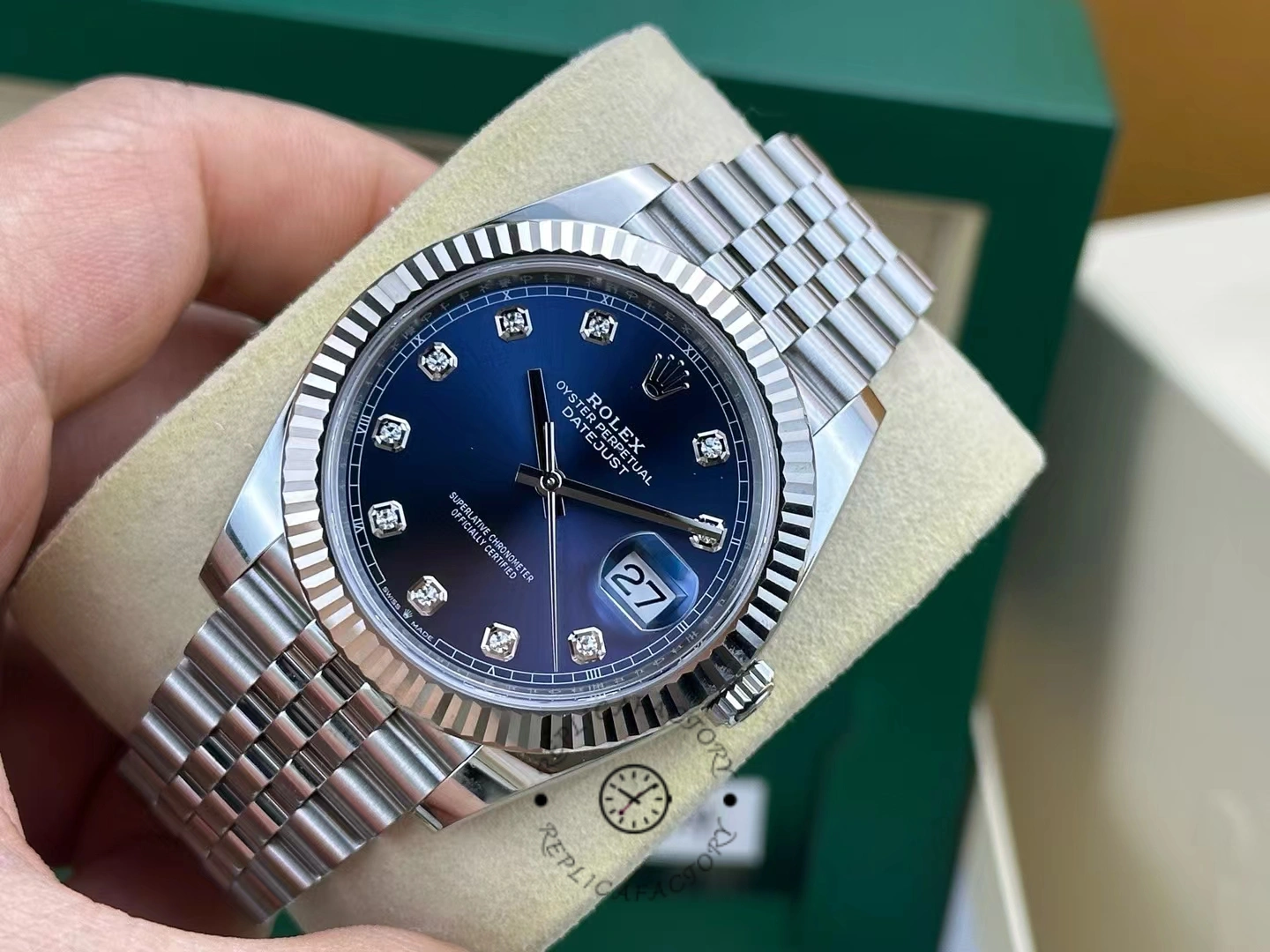 Rolex Datejust 41 White Gold Blue Dial 126334 0016