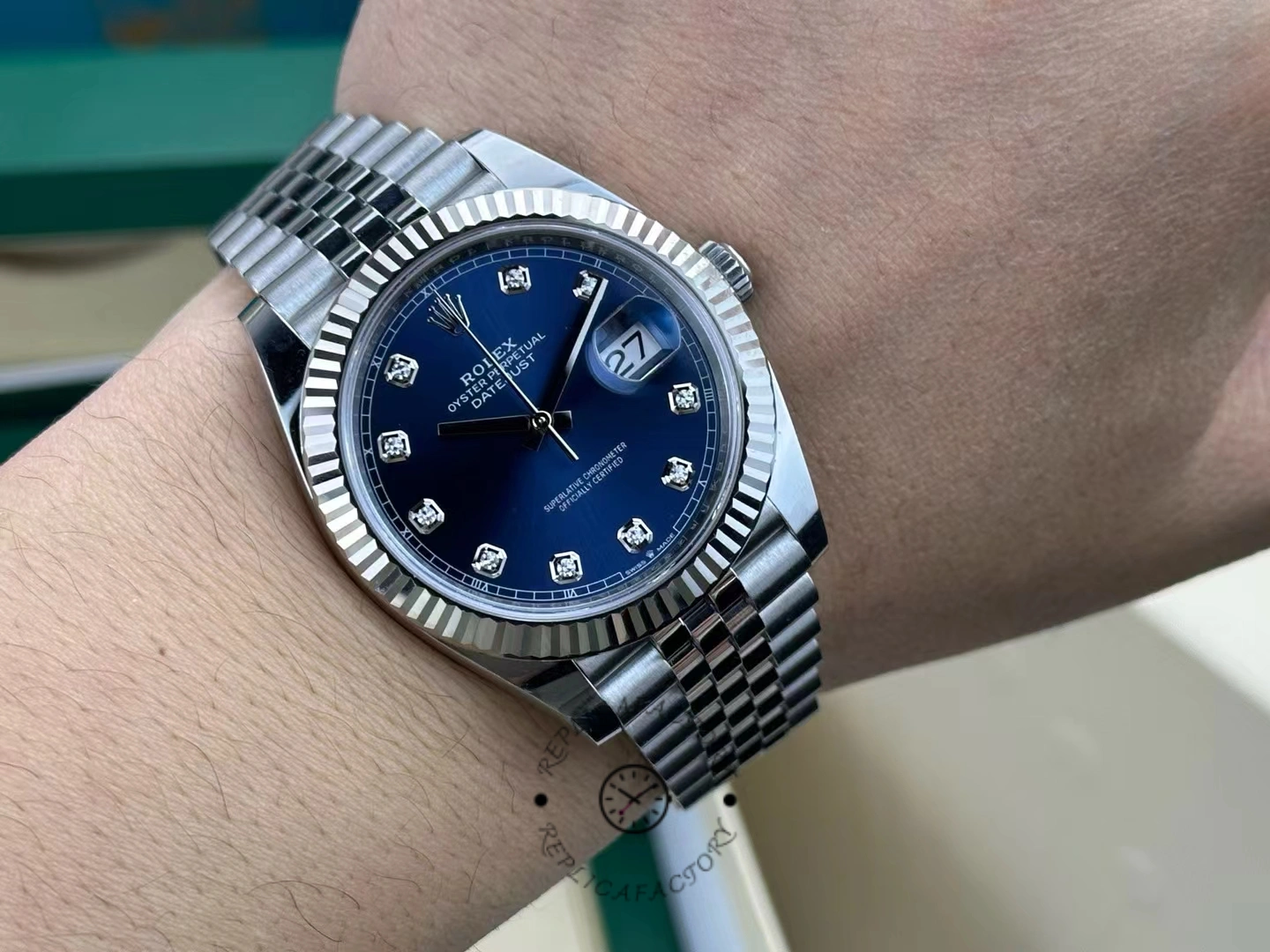 Rolex Datejust 41 White Gold Blue Dial 126334 0016