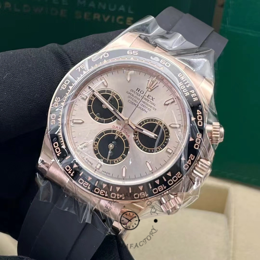 Rolex Daytona 126515LN 0006 Sundust 40mm Everose Gold Oysterflex