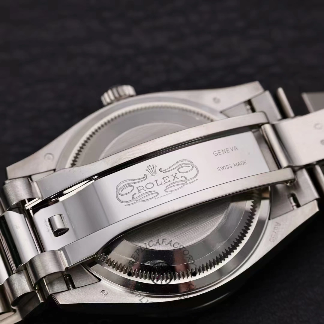 Rolex Day Date 36mm White Gold 128349RBR 0006 Pave Rainbow