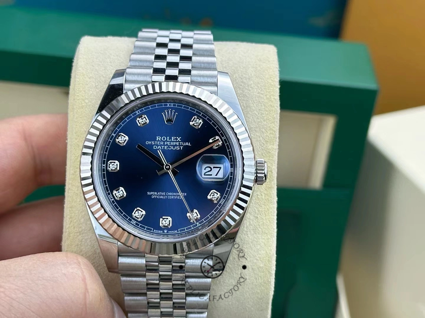 Rolex Datejust 41 White Gold Blue Dial 126334 0016