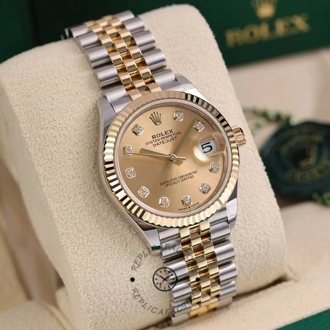 Rolex Datejust 31mm Stainless Steel and Yellow Gold 278273 0026 Champagne Diamond Jubilee