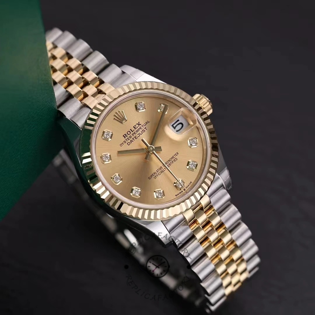 Rolex Datejust 31mm Stainless Steel and Yellow Gold 278273 0026 Champagne Diamond Jubilee