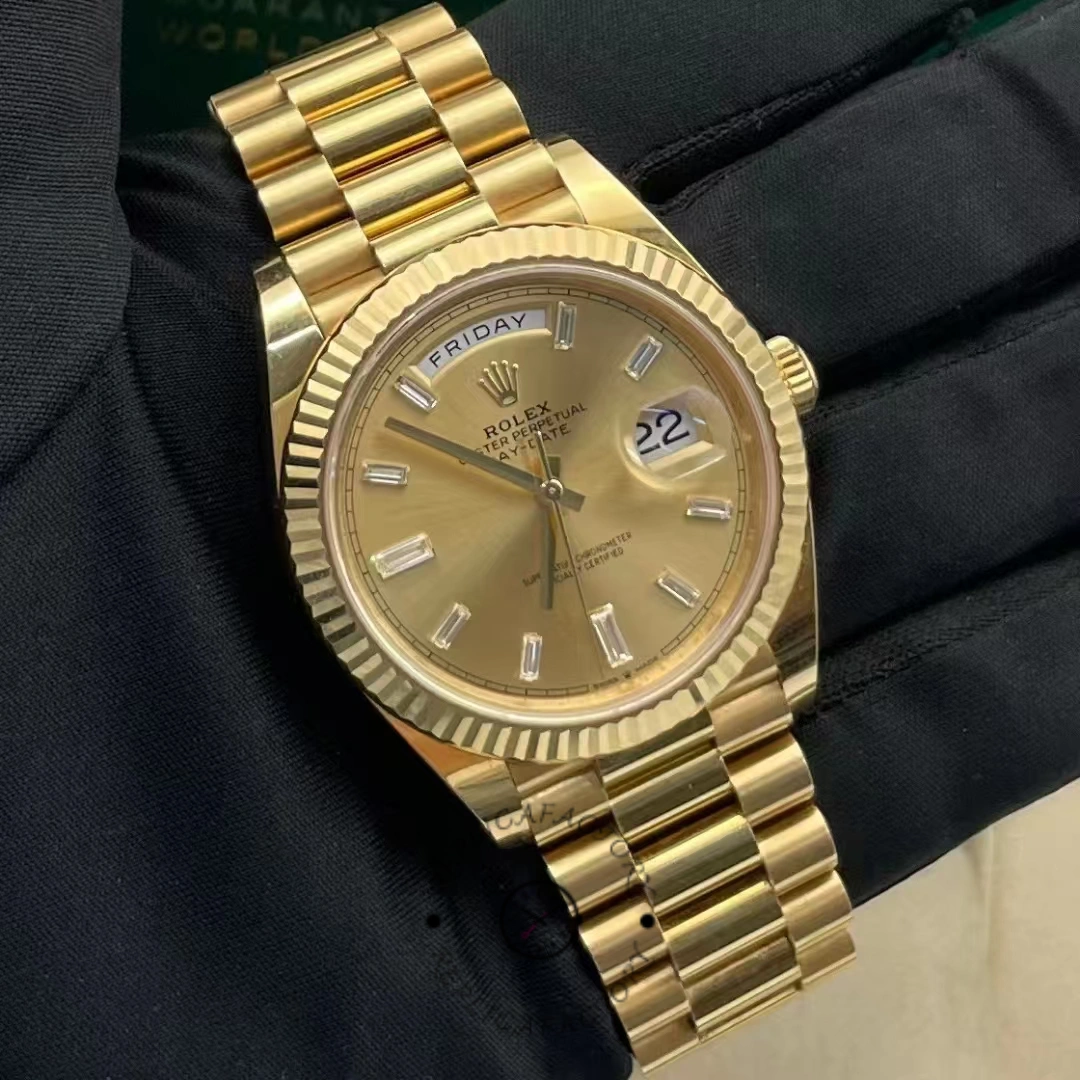 Rolex Day Date 40 Yellow Gold Champagne Dial m228238 0005
