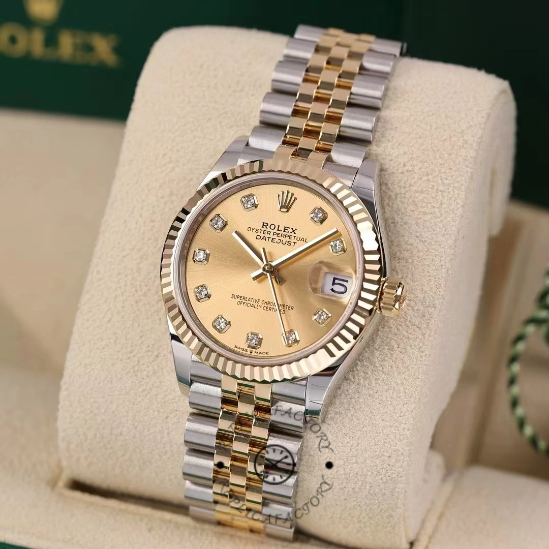 Rolex Datejust 31mm Stainless Steel and Yellow Gold 278273 0026 Champagne Diamond Jubilee