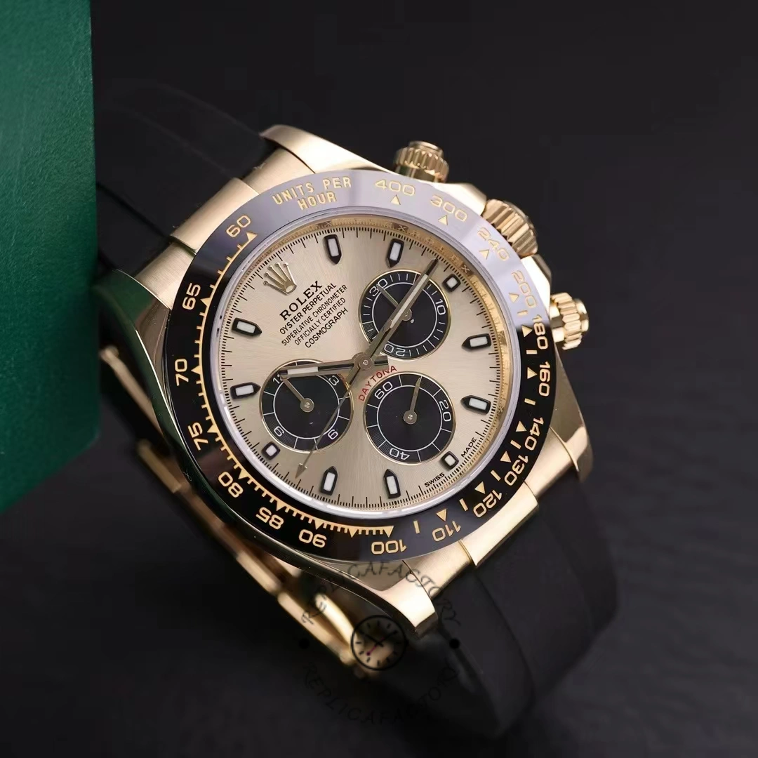 Rolex Daytona 116518LN Yellow Gold Champagne Dial 40mm Mens Replica Watch