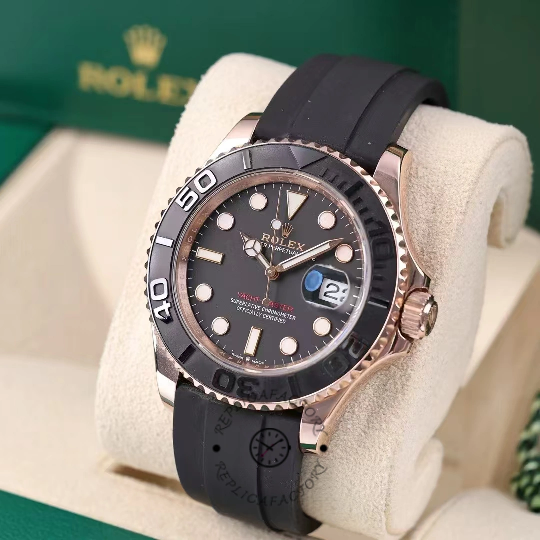 Rolex Yacht-Master 126655 40mm Automatic Black Dial 18kt Everose Gold Watch