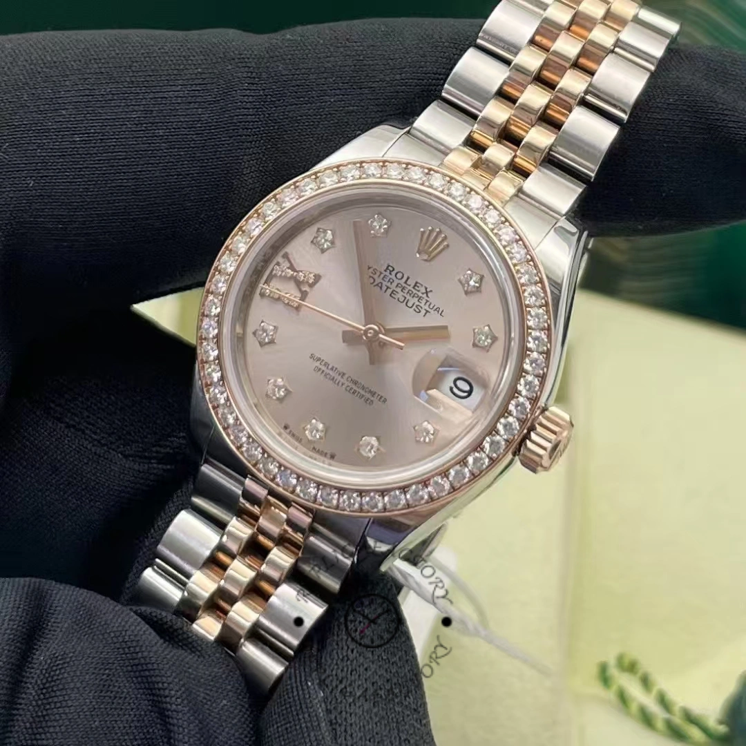 Rolex Datejust 28 Oystersteel and Everose Gold m279381rbr 0027 Women's Watch