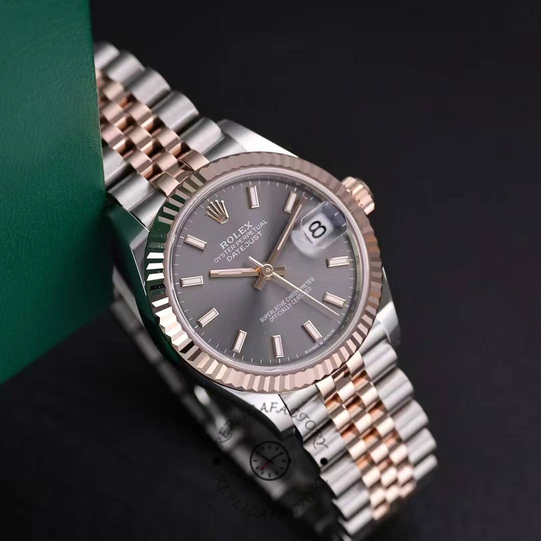 Rolex Datejust 31 Two Tone Fluted Slate Jubilee 278271 0018