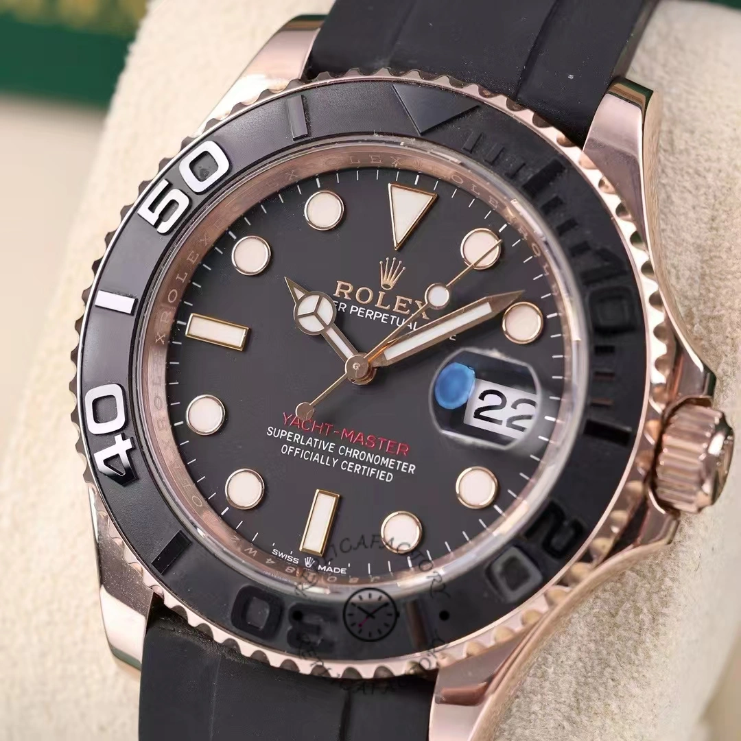 Rolex Yacht-Master 126655 40mm Automatic Black Dial 18kt Everose Gold Watch