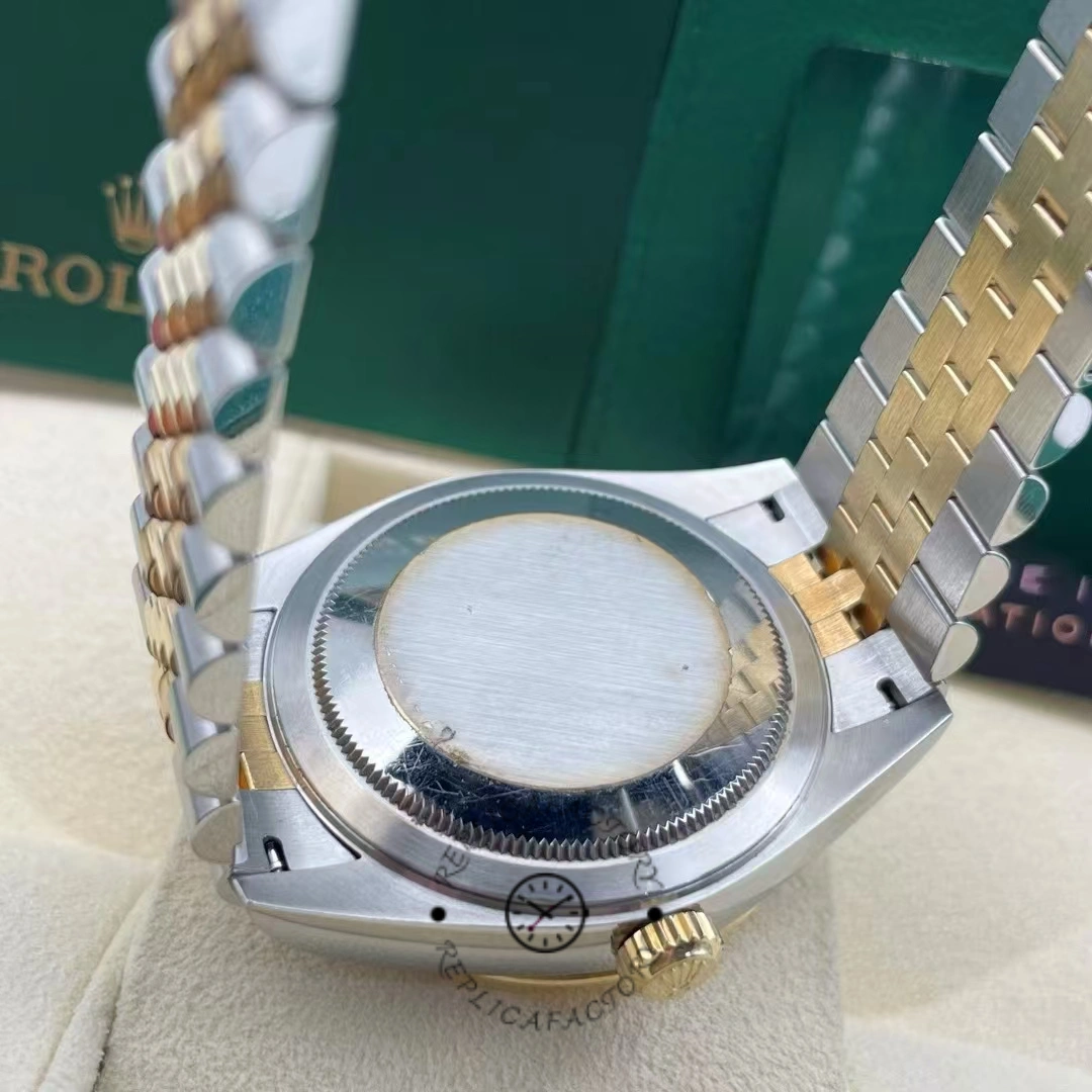 Rolex Sky-Dweller 326933 Stainless Steel Yellow Gold Black Dial 42MM Mens Replica Watch