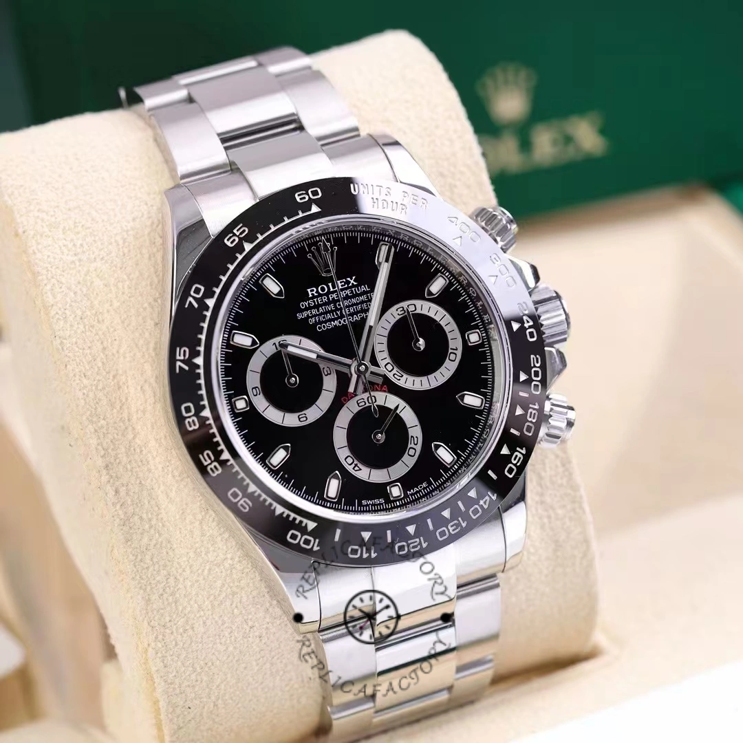 Rolex Cosmograph Daytona 116500LN Ceramic Bezel Black Dial 40mm Mens Replica Watch