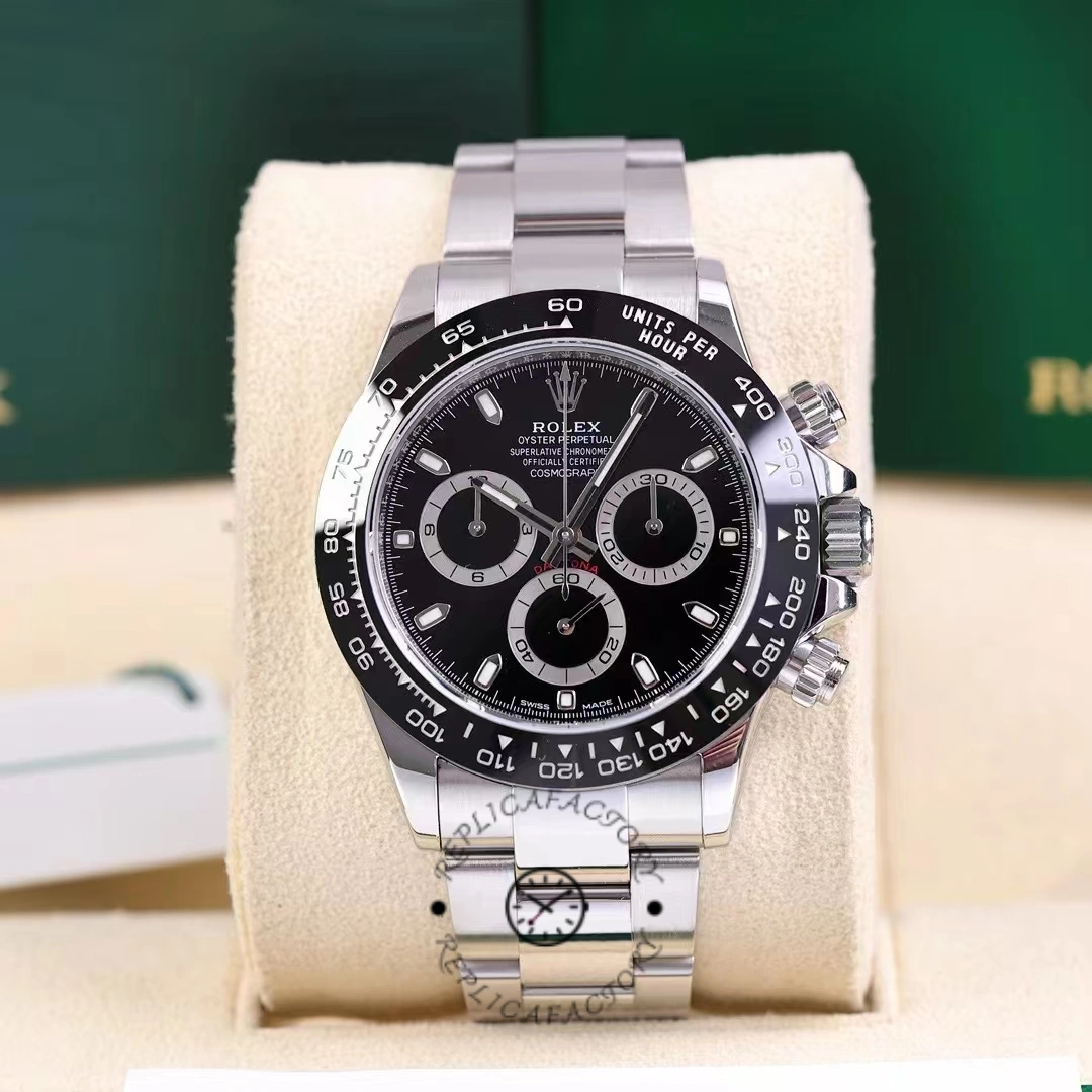 Rolex Cosmograph Daytona 116500LN Ceramic Bezel Black Dial 40mm Mens Replica Watch