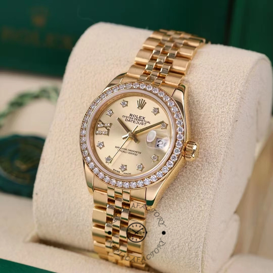 Rolex Datejust 28 Solid 18K Yellow Gold 279138RBR 0006 Women's Watch