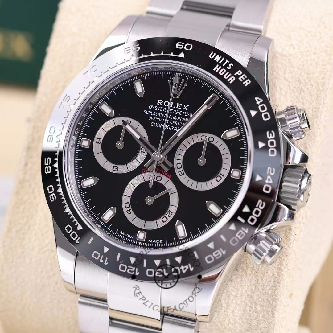 Rolex Cosmograph Daytona 116500LN Ceramic Bezel Black Dial 40mm Mens Replica Watch