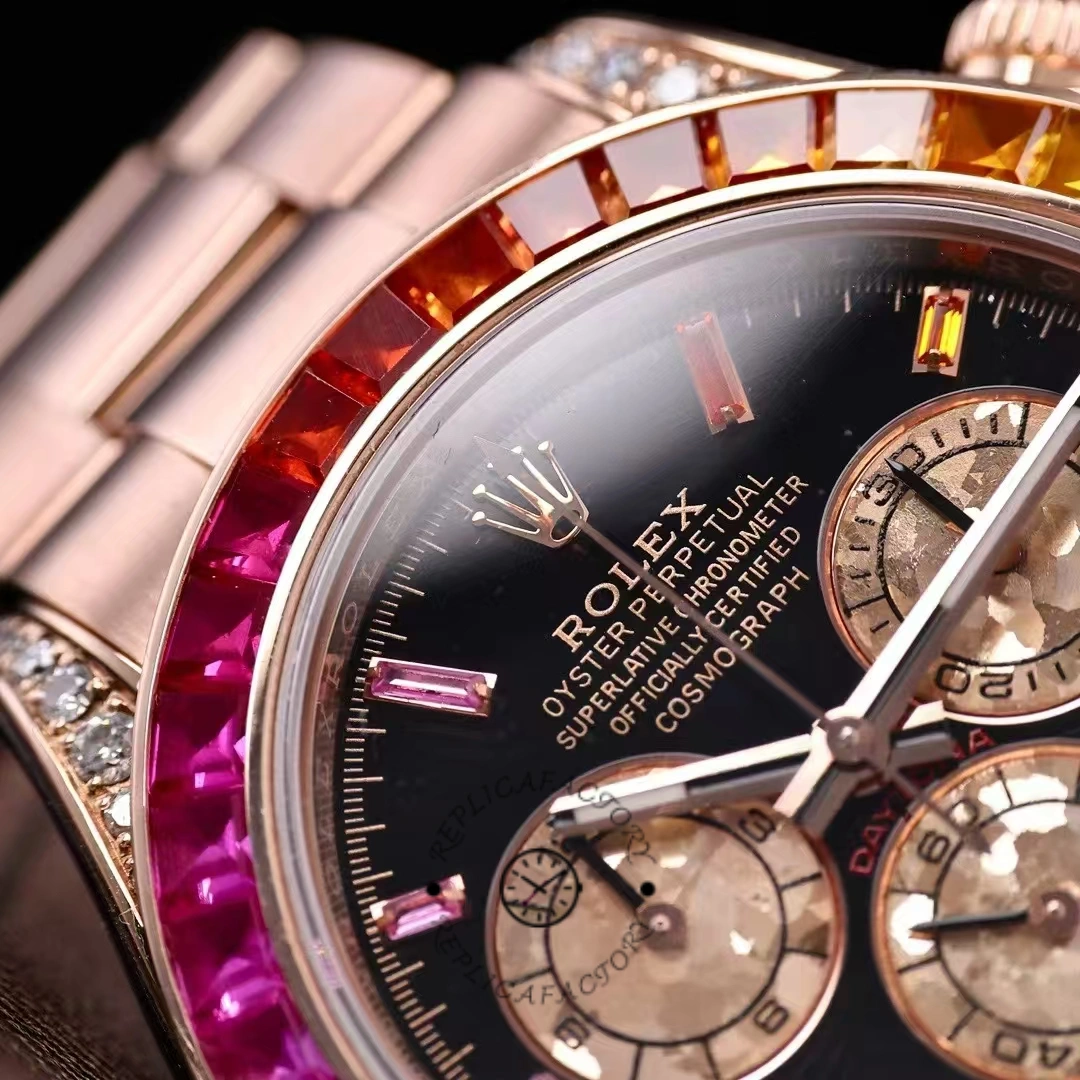 Rolex Cosmograph Daytona 40mm Black Sapphire Rainbow Dial 116595RBOW