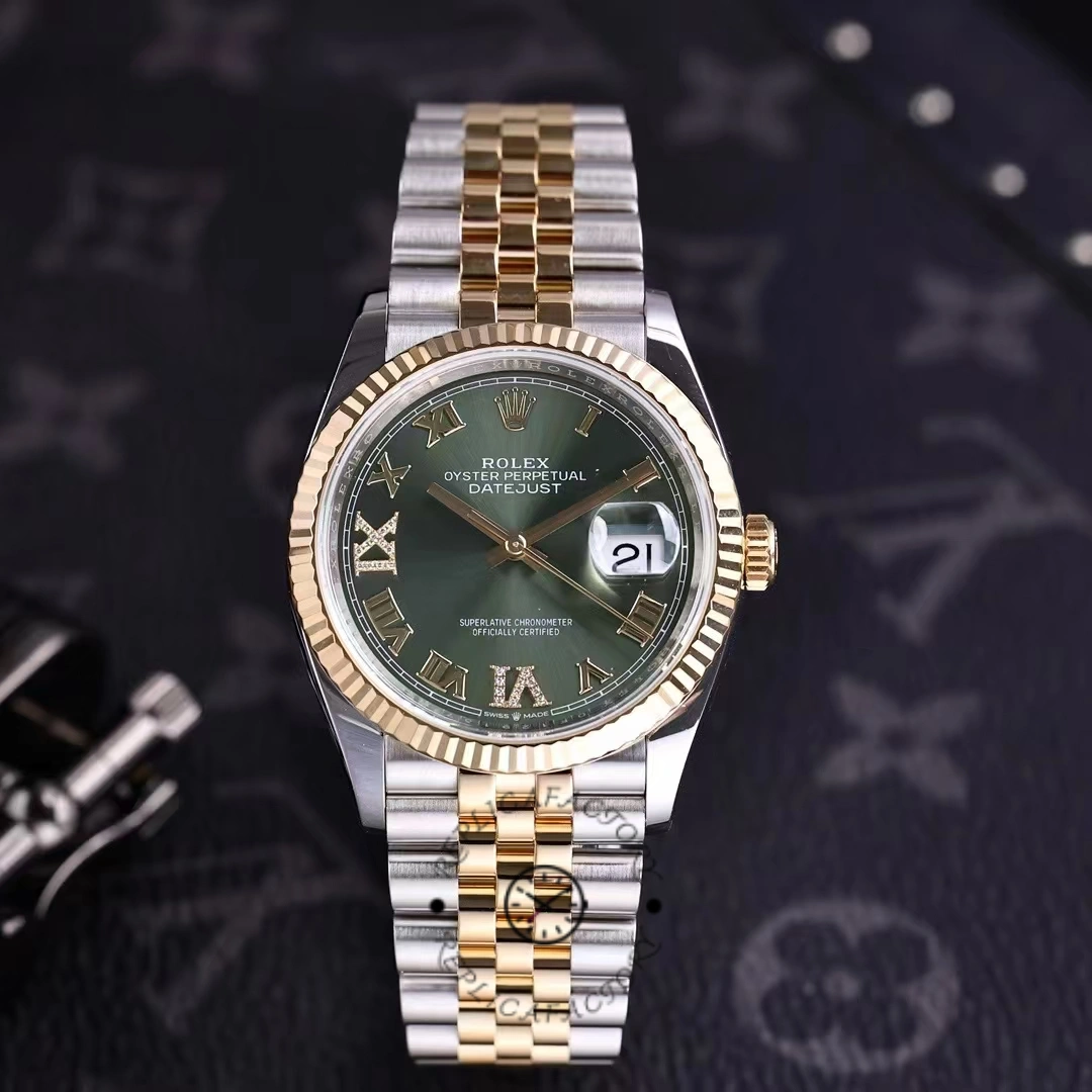 Rolex Datejust m126233 0025 Olive Green Dial 36MM Unisex Replica Watch