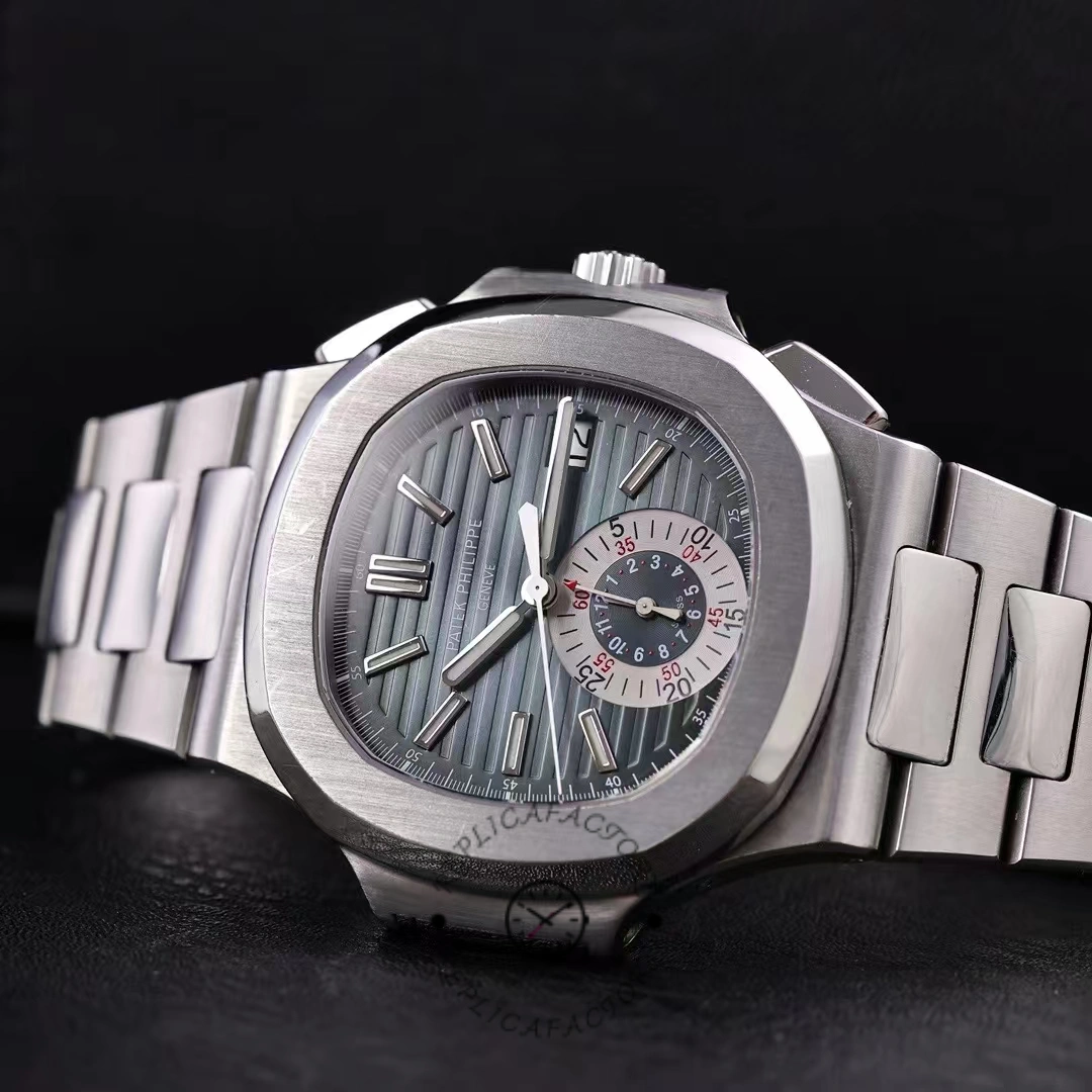 Patek Philippe Nautilus Chronograph Stainless Steel Blue Dial 5980 1A 001