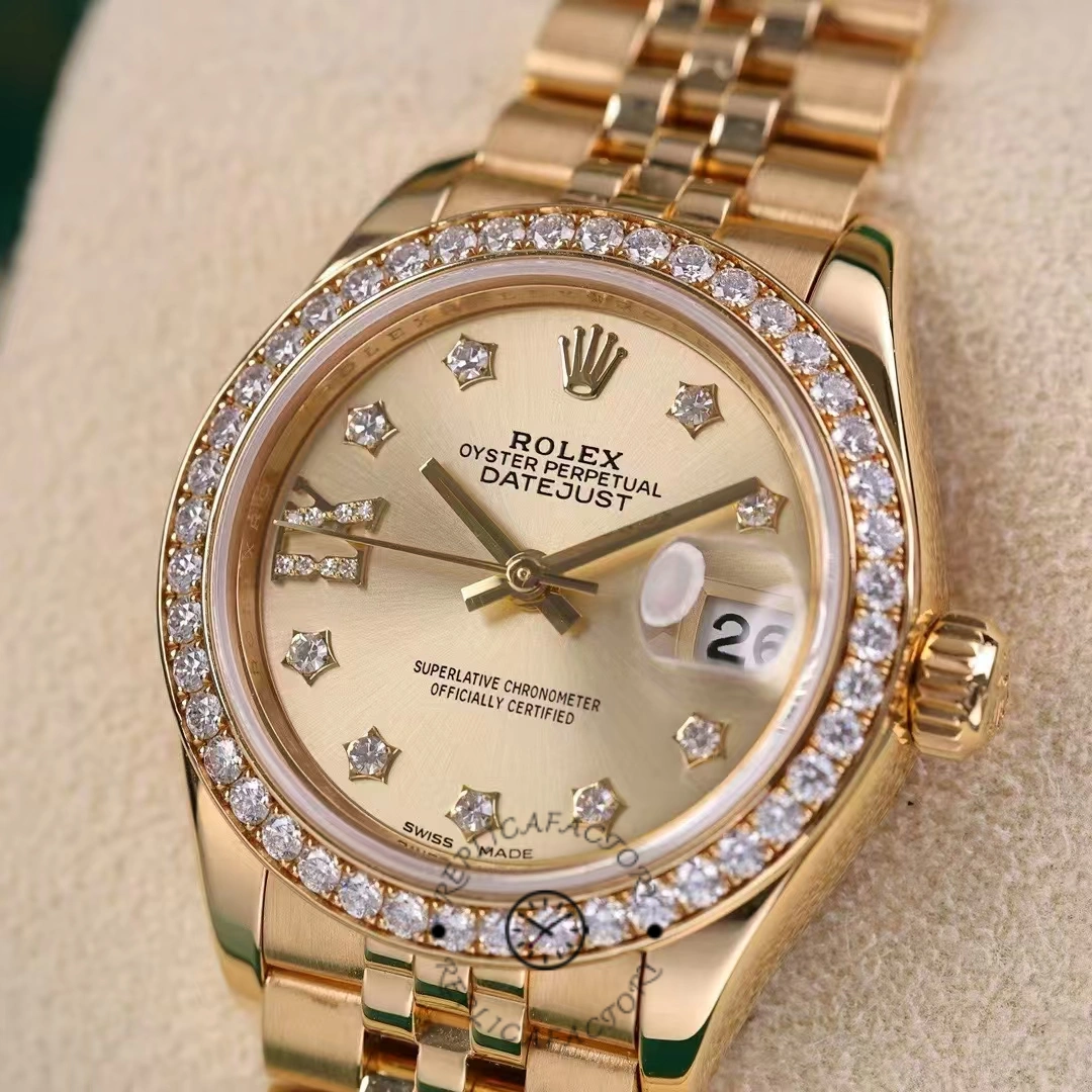 Rolex Datejust 28 Solid 18K Yellow Gold 279138RBR 0006 Women's Watch