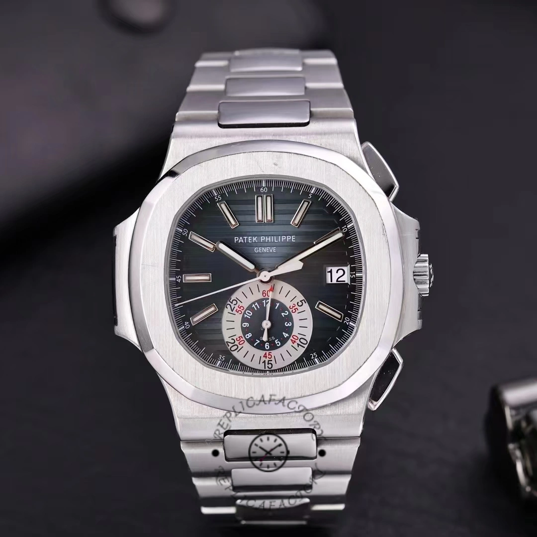 Patek Philippe Nautilus Chronograph Stainless Steel Blue Dial 5980 1A 001