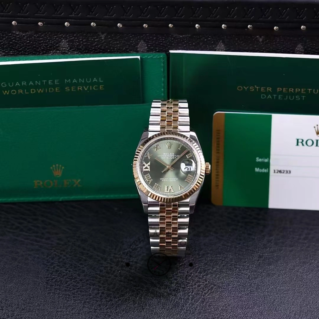 Rolex Datejust m126233 0025 Olive Green Dial 36MM Unisex Replica Watch