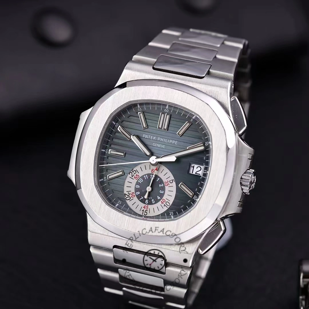 Patek Philippe Nautilus Chronograph Stainless Steel Blue Dial 5980 1A 001