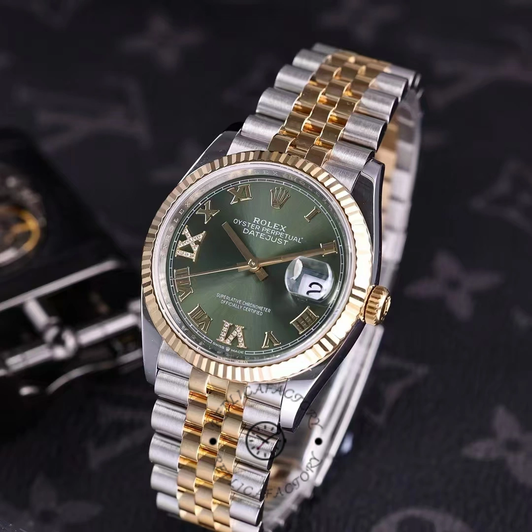 Rolex Datejust m126233 0025 Olive Green Dial 36MM Unisex Replica Watch