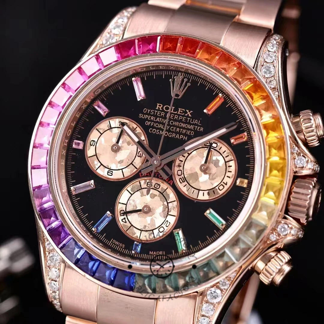 Rolex Cosmograph Daytona 40mm Black Sapphire Rainbow Dial 116595RBOW