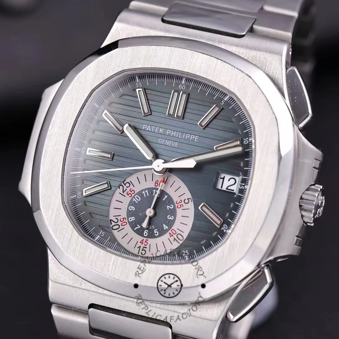 Patek Philippe Nautilus Chronograph Stainless Steel Blue Dial 5980 1A 001