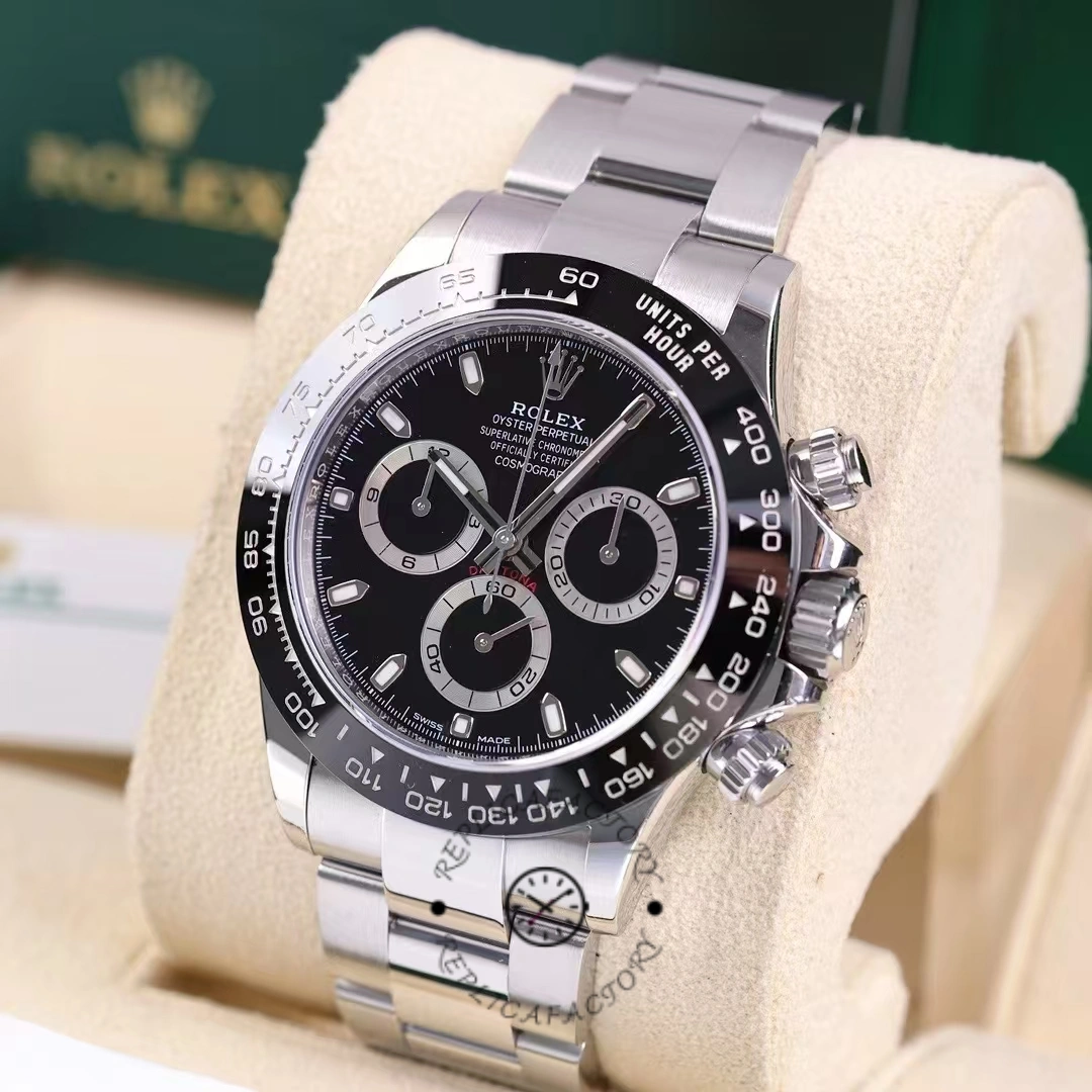 Rolex Cosmograph Daytona 116500LN Ceramic Bezel Black Dial 40mm Mens Replica Watch