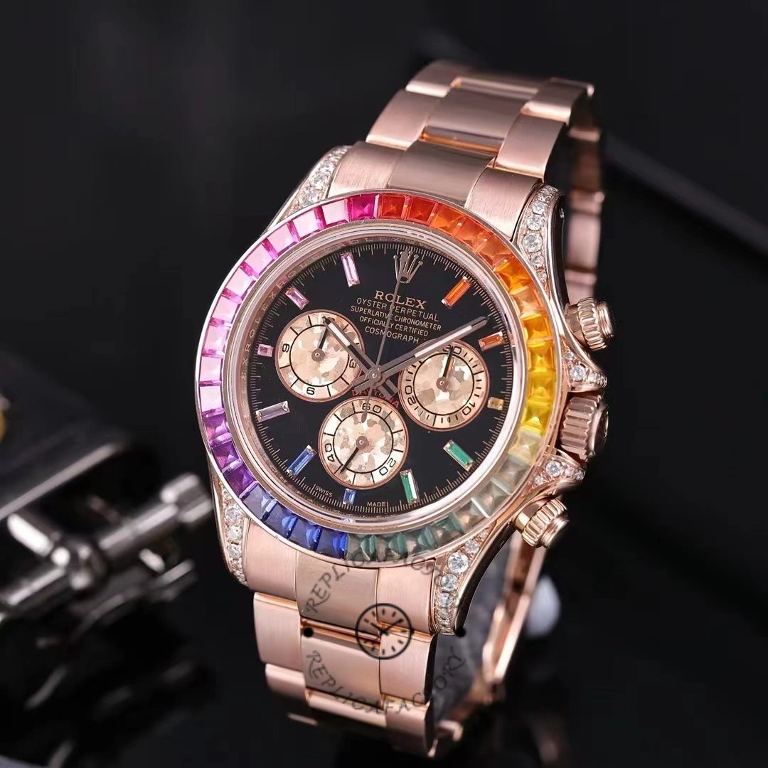 Rolex Cosmograph Daytona 40mm Black Sapphire Rainbow Dial 116595RBOW