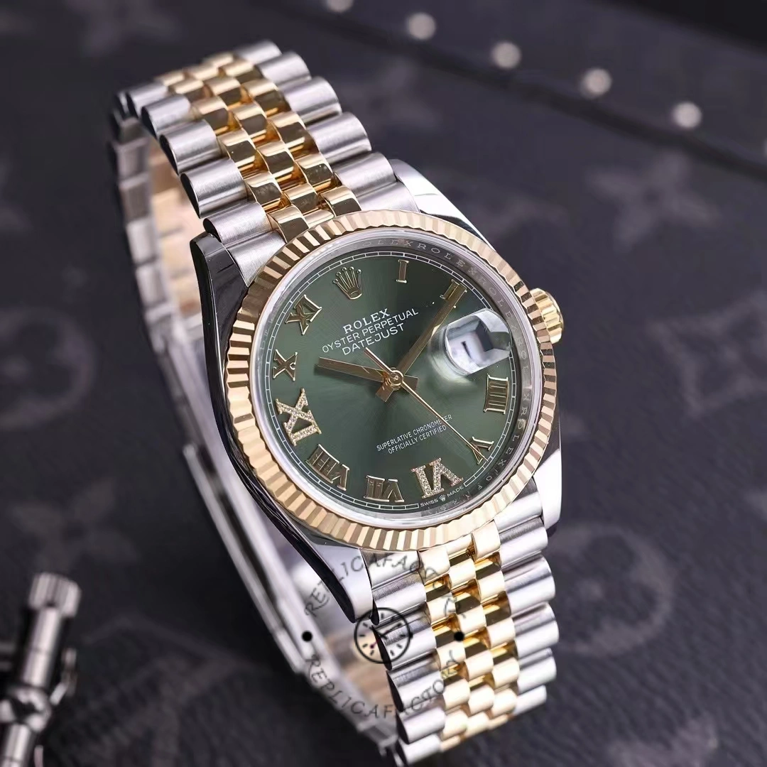 Rolex Datejust m126233 0025 Olive Green Dial 36MM Unisex Replica Watch