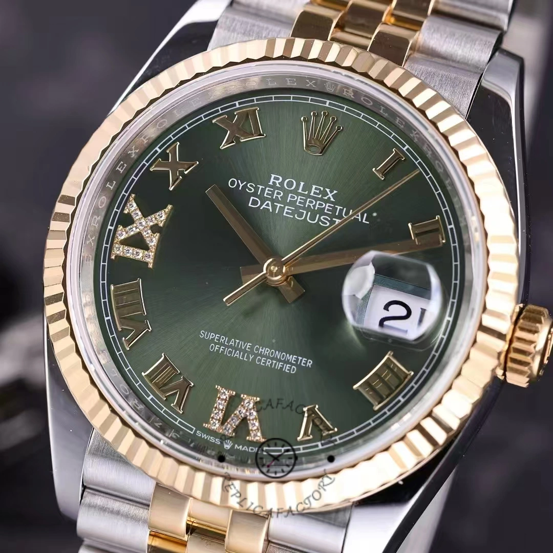 Rolex Datejust m126233 0025 Olive Green Dial 36MM Unisex Replica Watch