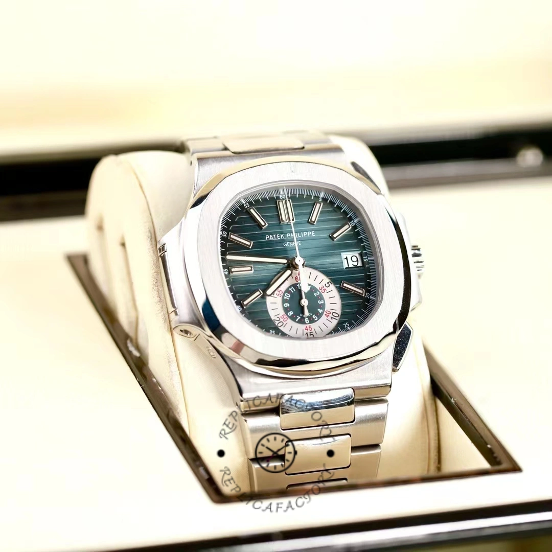 Patek Philippe Nautilus Chronograph Stainless Steel Blue Dial 5980 1A 001