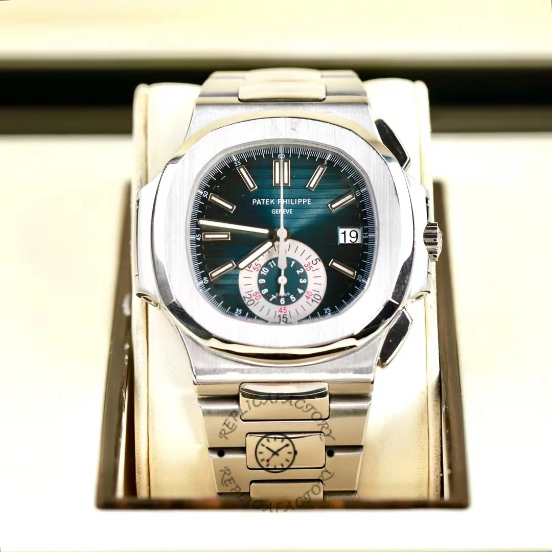 Patek Philippe Nautilus Chronograph Stainless Steel Blue Dial 5980 1A 001